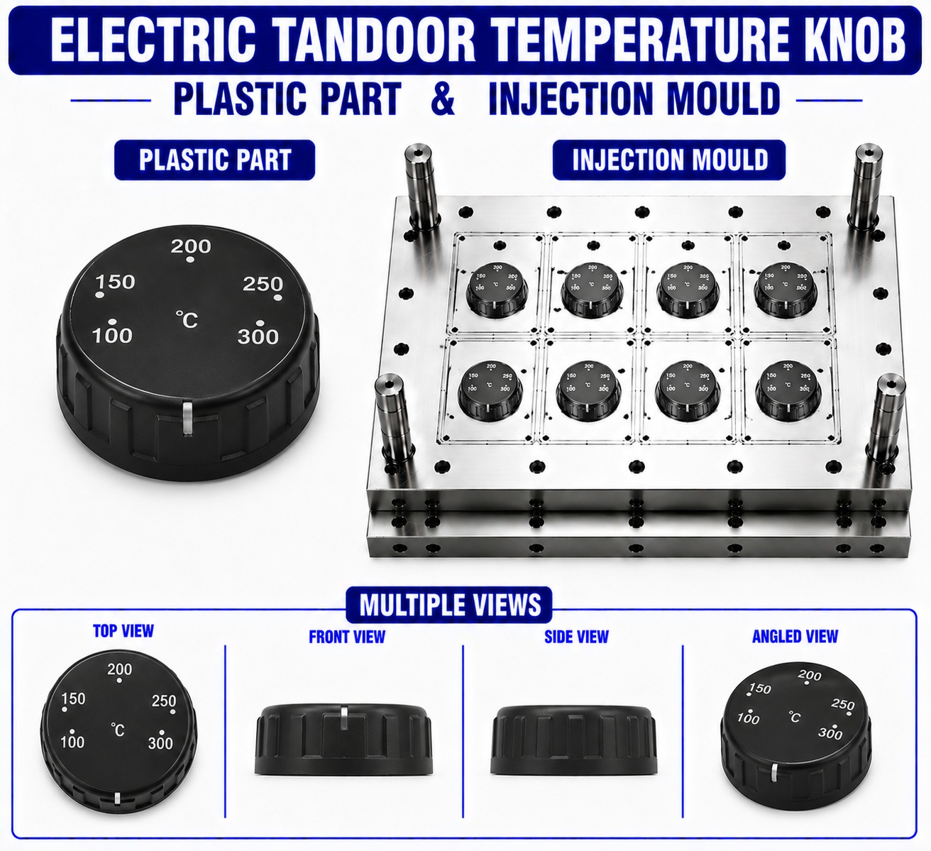 Electric Tandoor Plastic Temperature Knob Mould and Moulding Service
